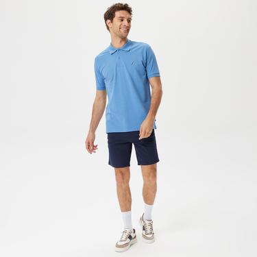  Nautica Erkek Mavi Classic Fit Kısa Kollu Polo