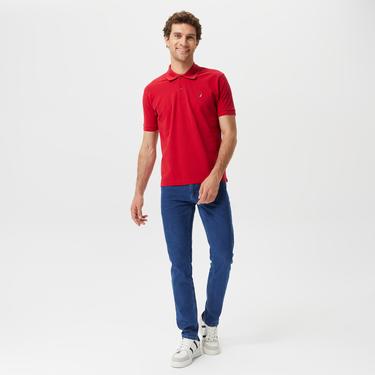  Nautica Erkek Kırmızı Classic Fit Kısa Kollu Polo