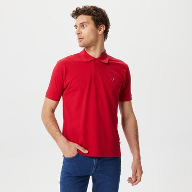  Nautica Erkek Kırmızı Classic Fit Kısa Kollu Polo