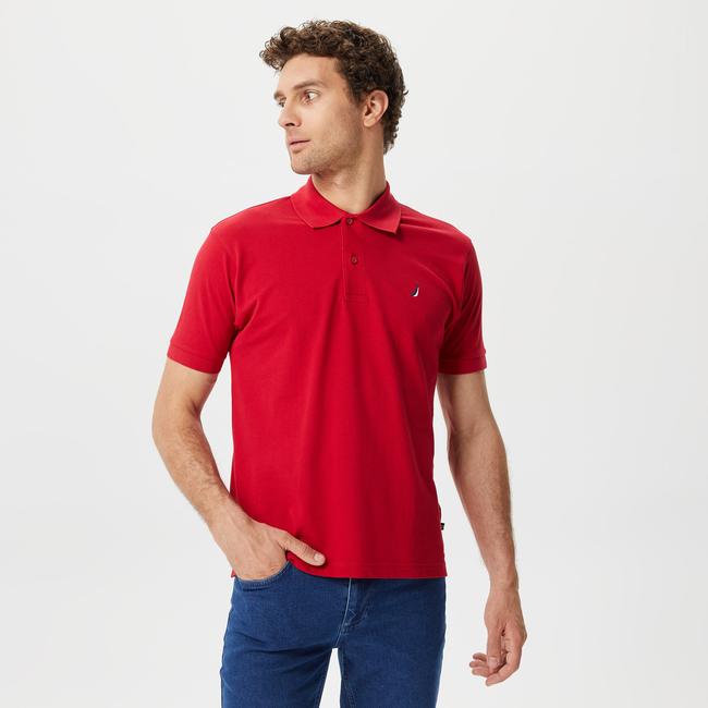  Nautica Erkek Kırmızı Classic Fit Kısa Kollu Polo