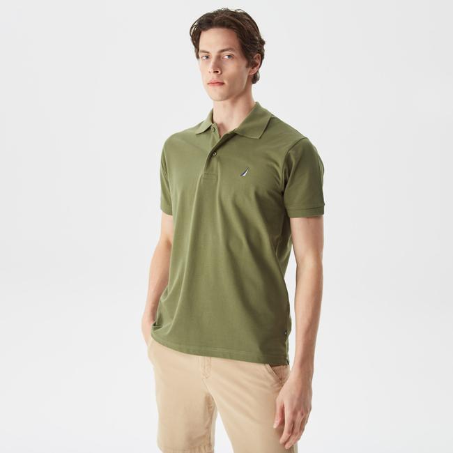  Nautica Erkek Yeşil Classic Fit Kısa Kollu Polo Yaka T-Shirt