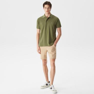  Nautica Erkek Yeşil Classic Fit Kısa Kollu Polo Yaka T-Shirt