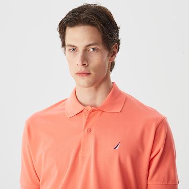  Nautica Erkek Turuncu Classic Fit Kısa Kollu Polo