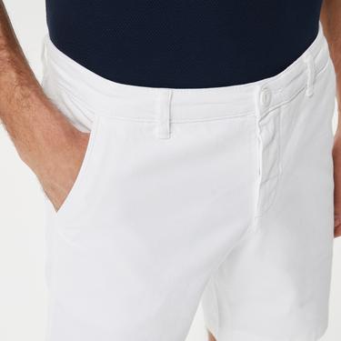  Nautica Erkek Beyaz Slim Fit Bermuda Şort