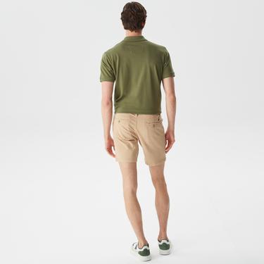  Nautica Erkek Bej Slim Fit Bermuda Şort