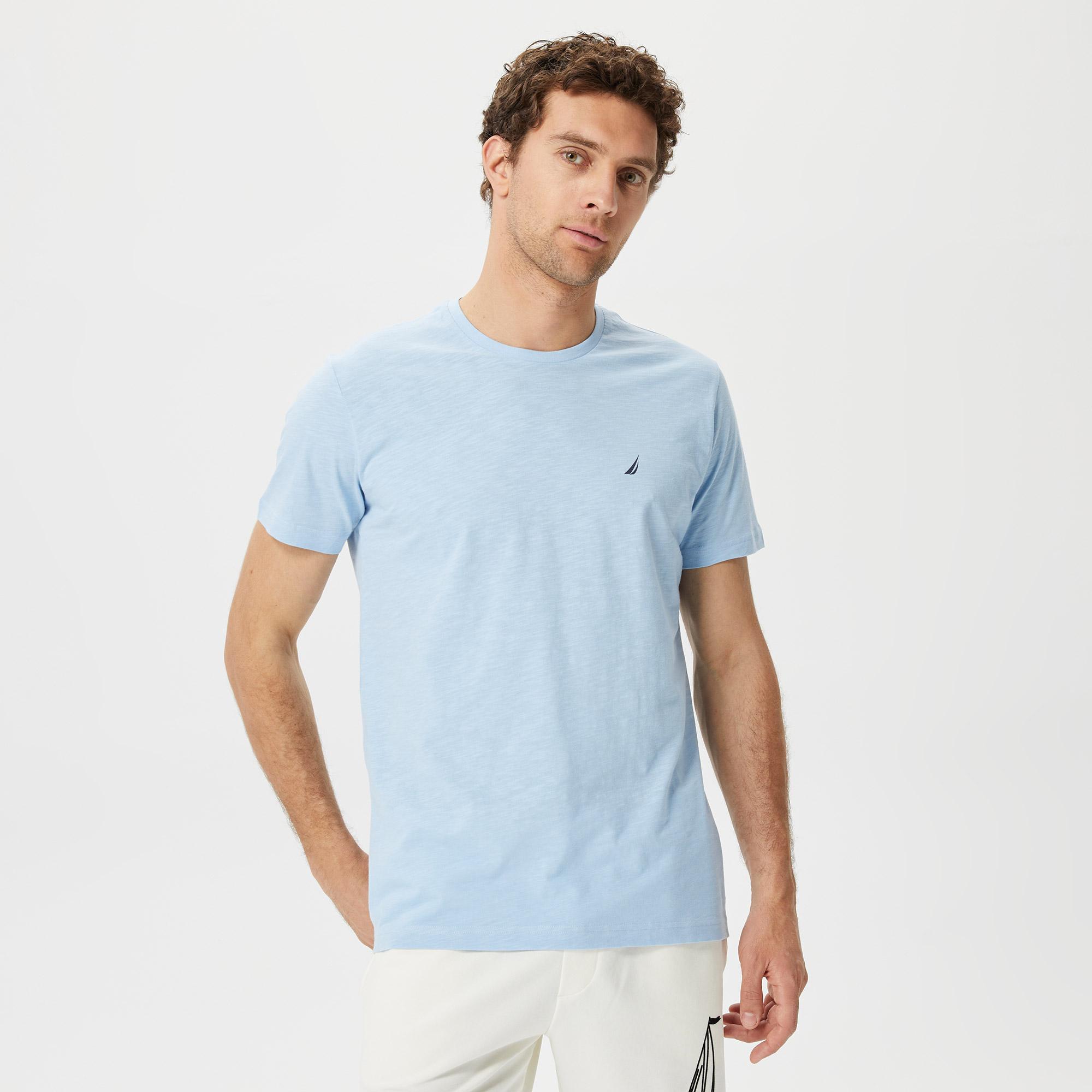 Nautica Erkek Mavi Standart Fit T-Shirt