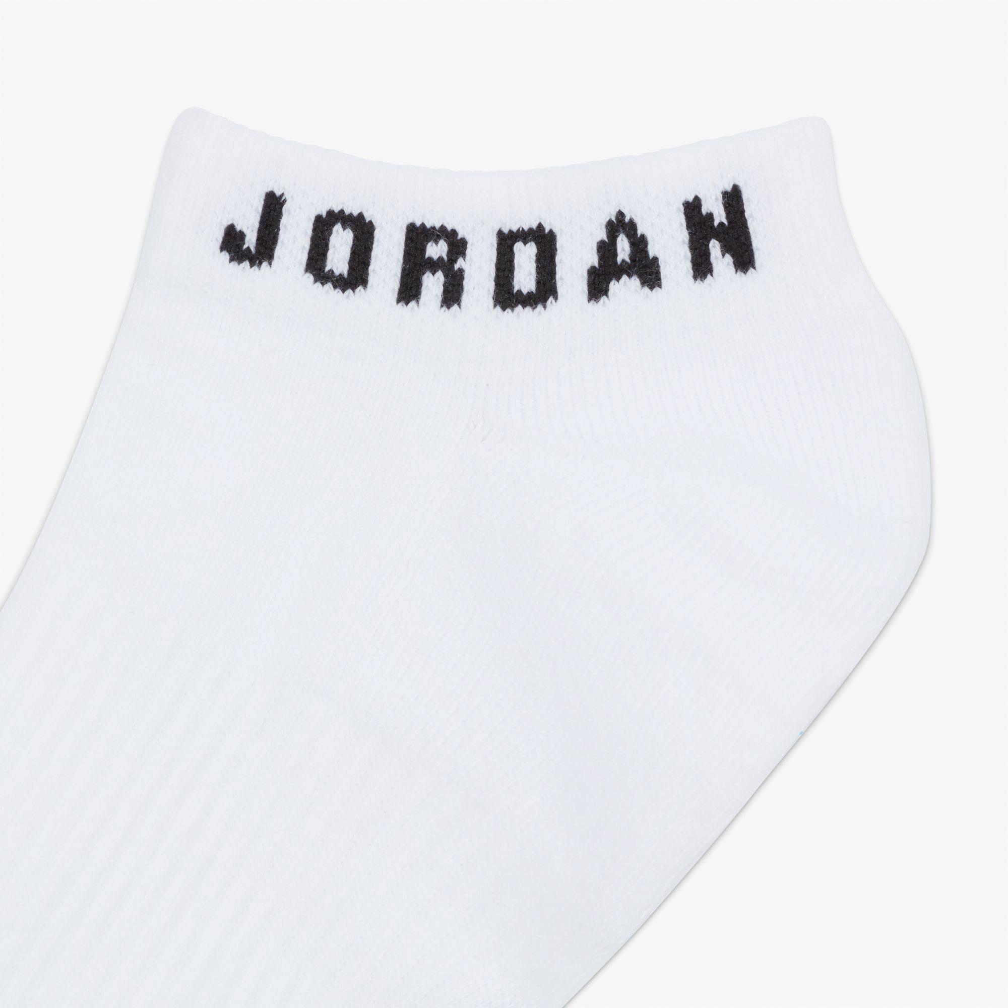 Jordan Everyday Cush Poly Ns 3'lü Unisex Beyaz Çorap