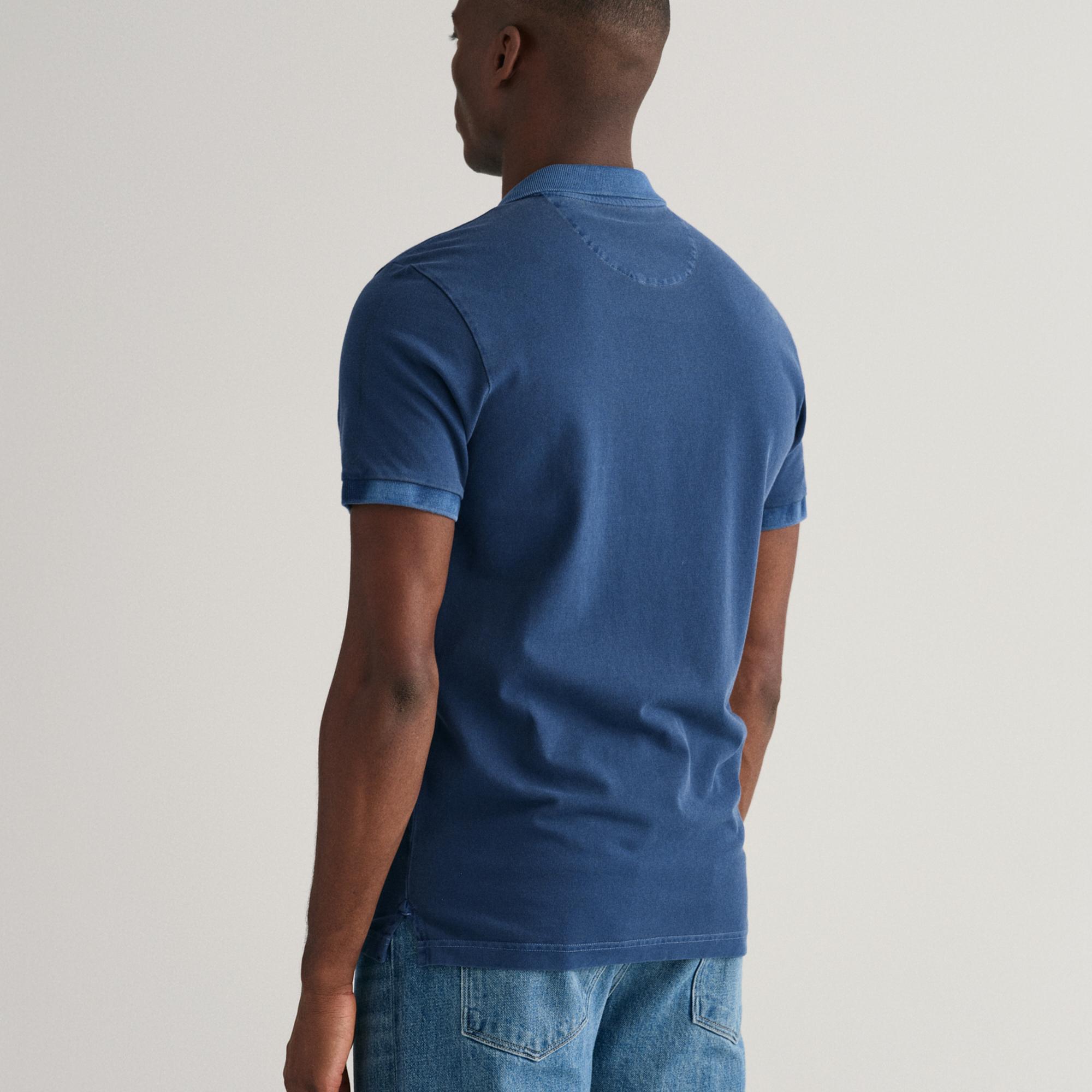 GANT Erkek Mavi Regular Fit Polo