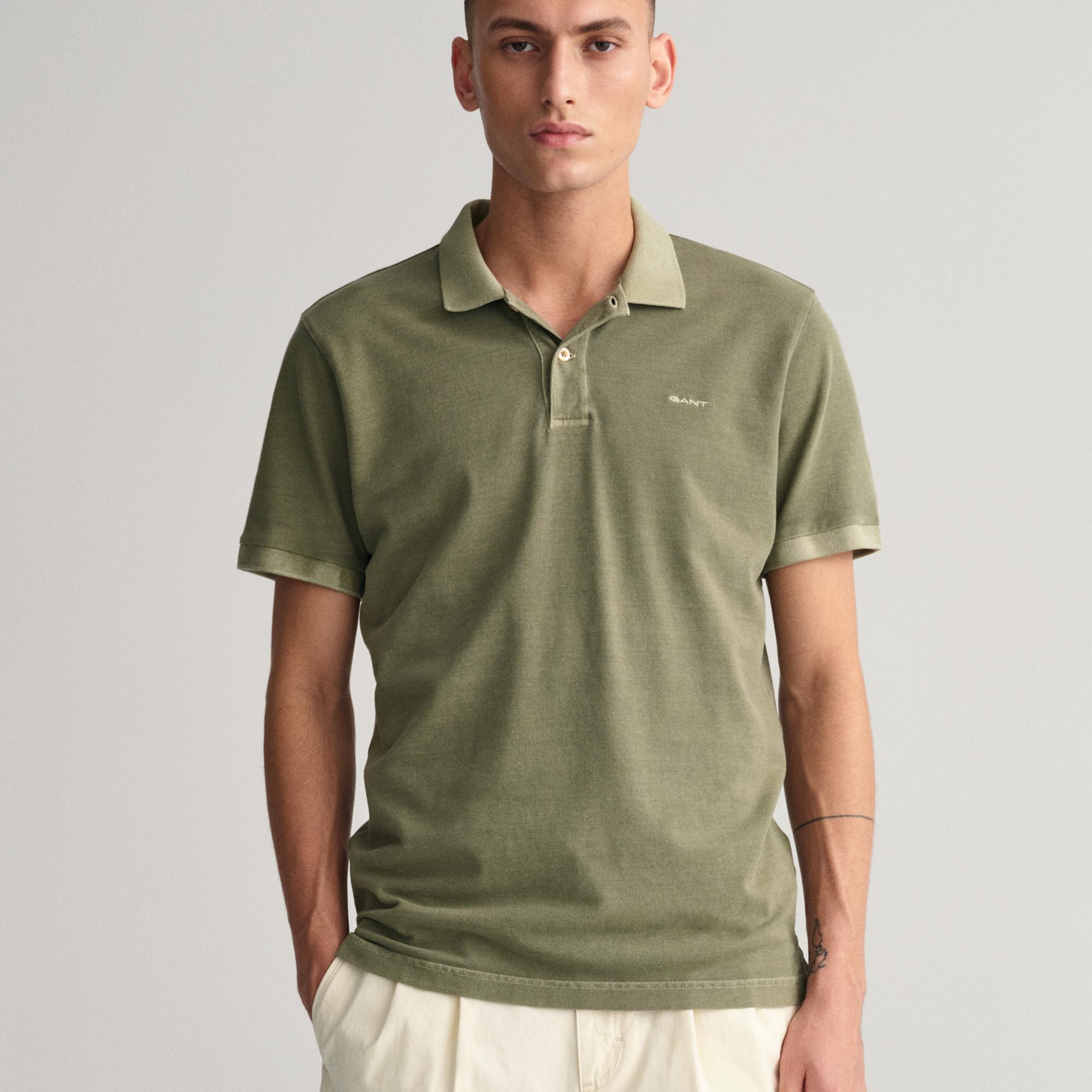 GANT Erkek Yeşil Regular Fit Polo