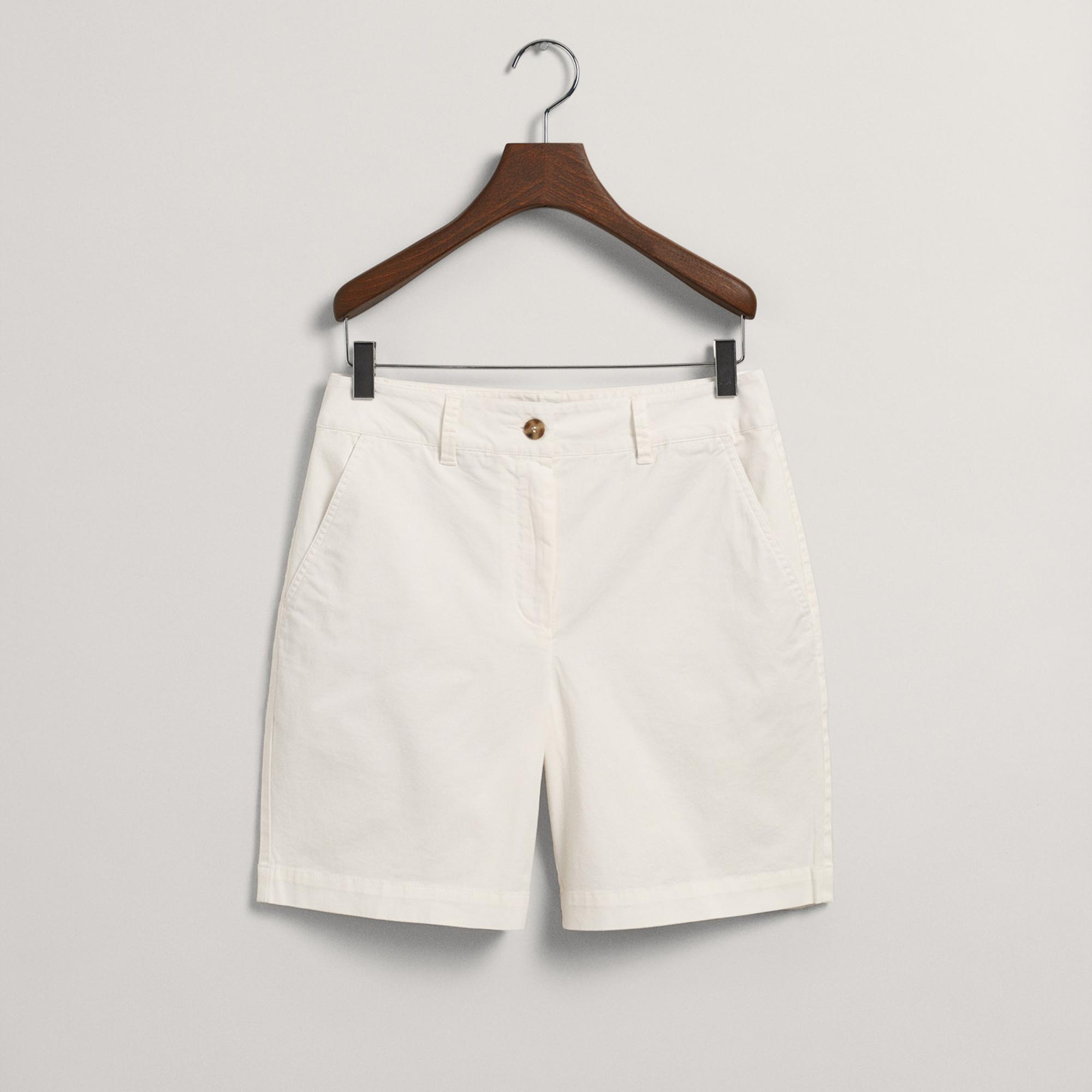 GANT Kadın Krem Slim Fit Şort