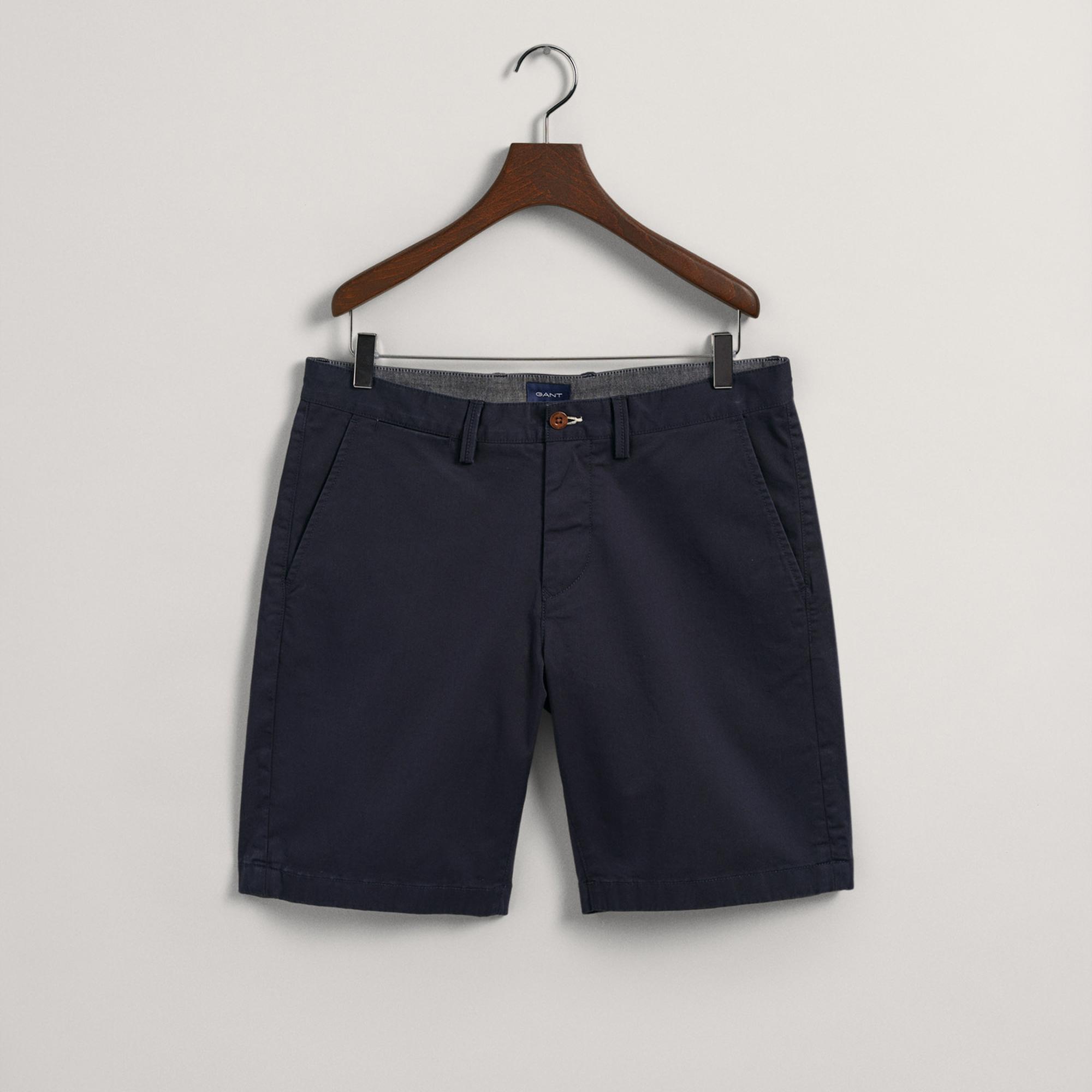 GANT Erkek Lacivert Slim Fit Şort