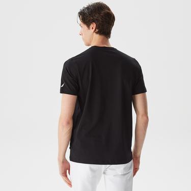  Nautica Erkek Siyah Baskılı Standart Fit T-Shirt