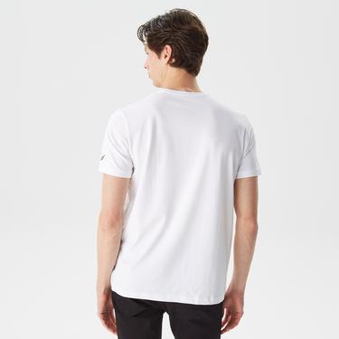  Nautica Erkek Beyaz Baskılı Standart Fit T-Shirt