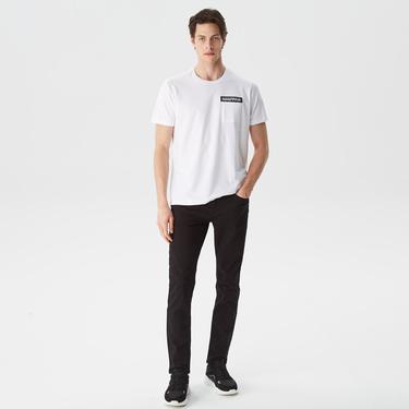  Nautica Erkek Beyaz Baskılı Standart Fit T-Shirt