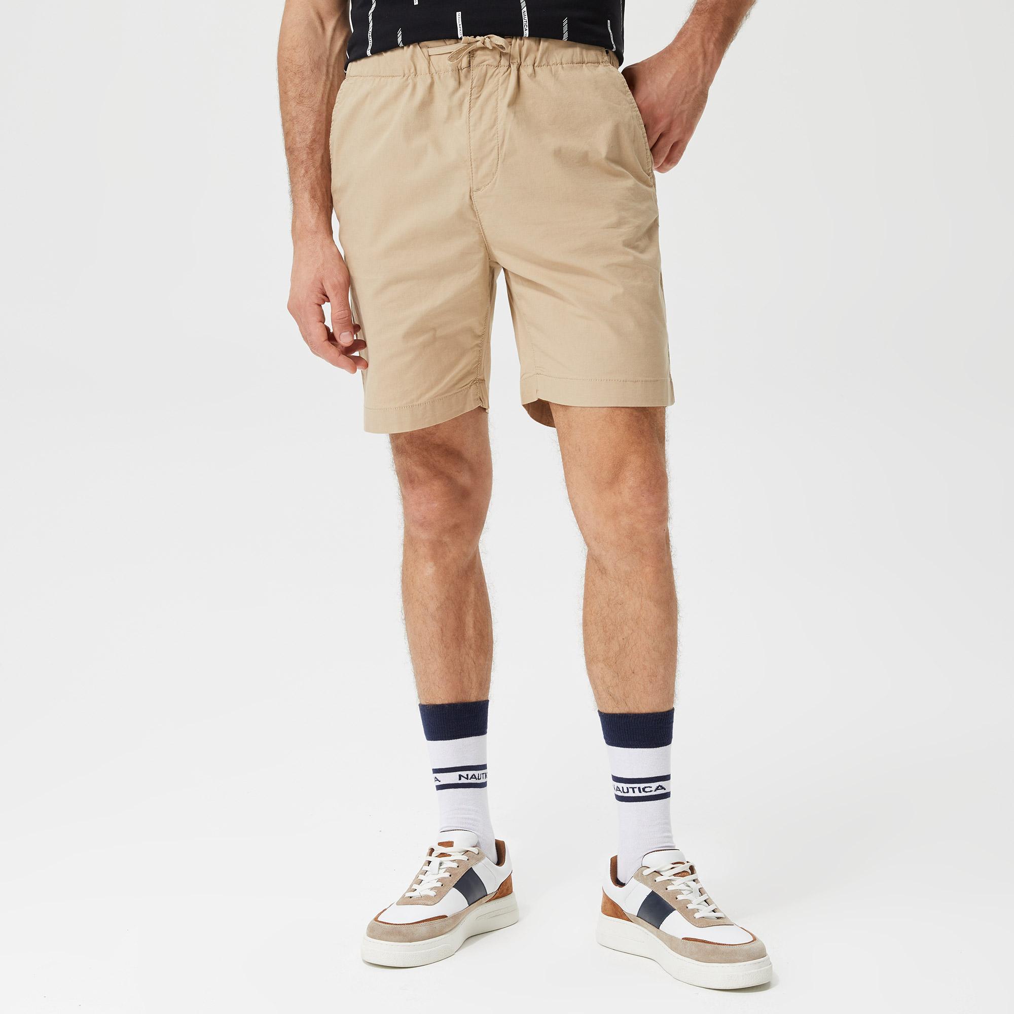 Nautica Erkek Bej Bermuda Şort
