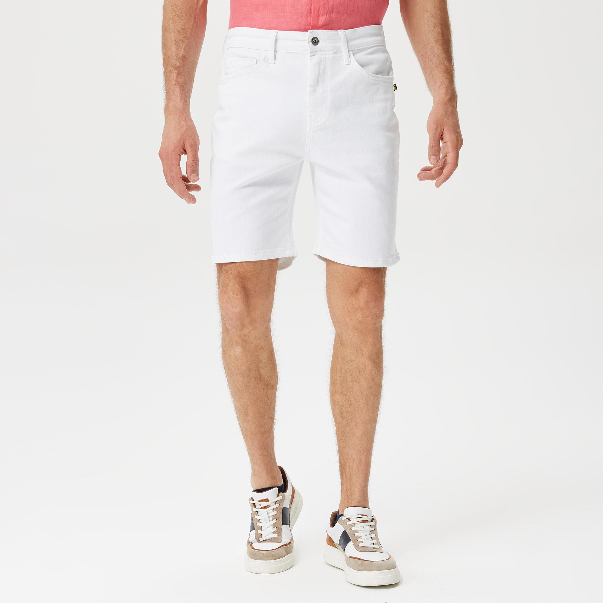 Nautica Erkek Beyaz Bermuda Şort