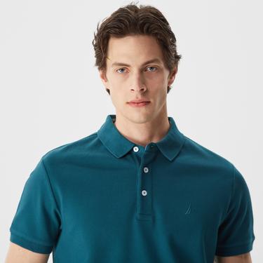  Nautica Erkek Yeşil Slim Fit Kısa Kollu Polo