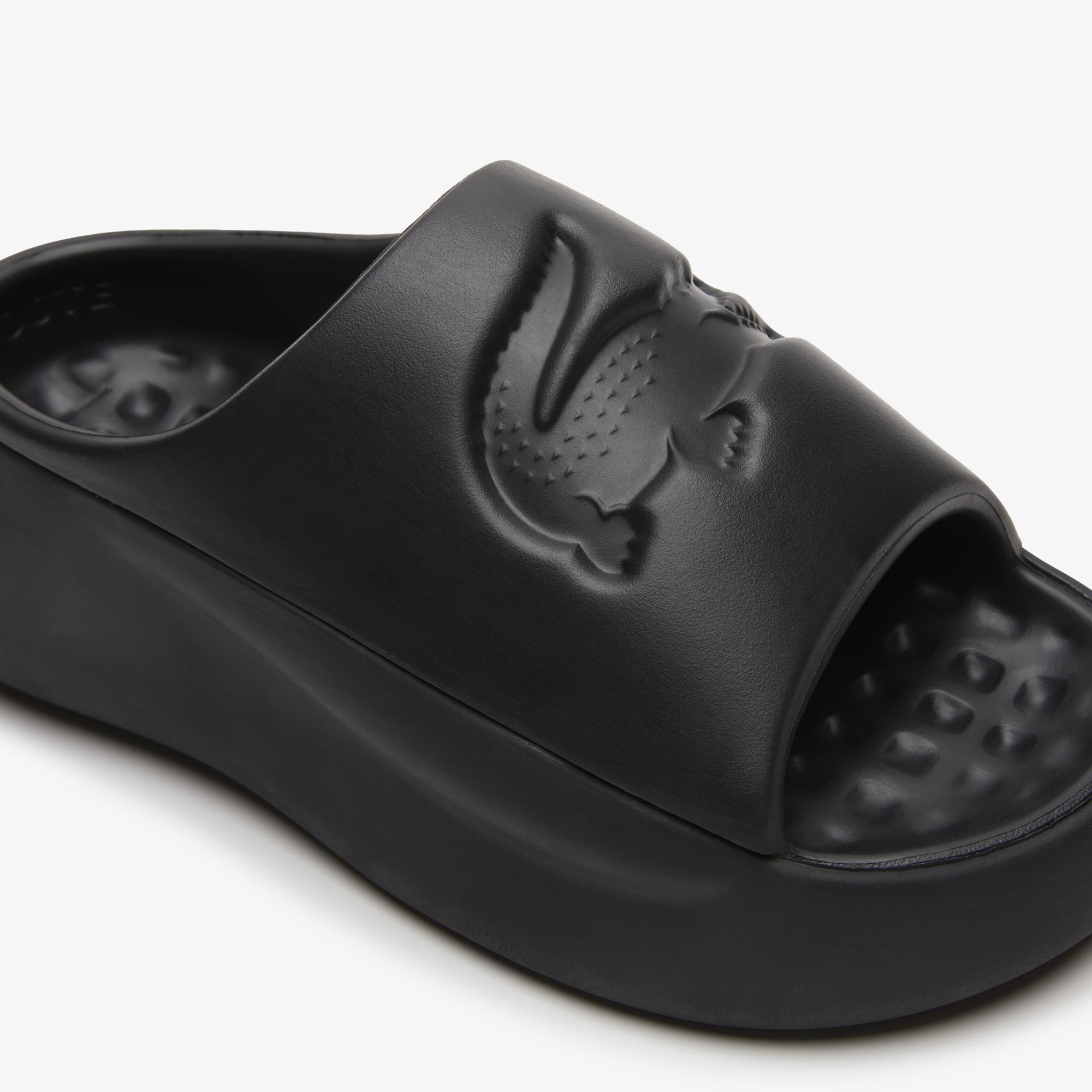 Croco Kadın Siyah Terlik