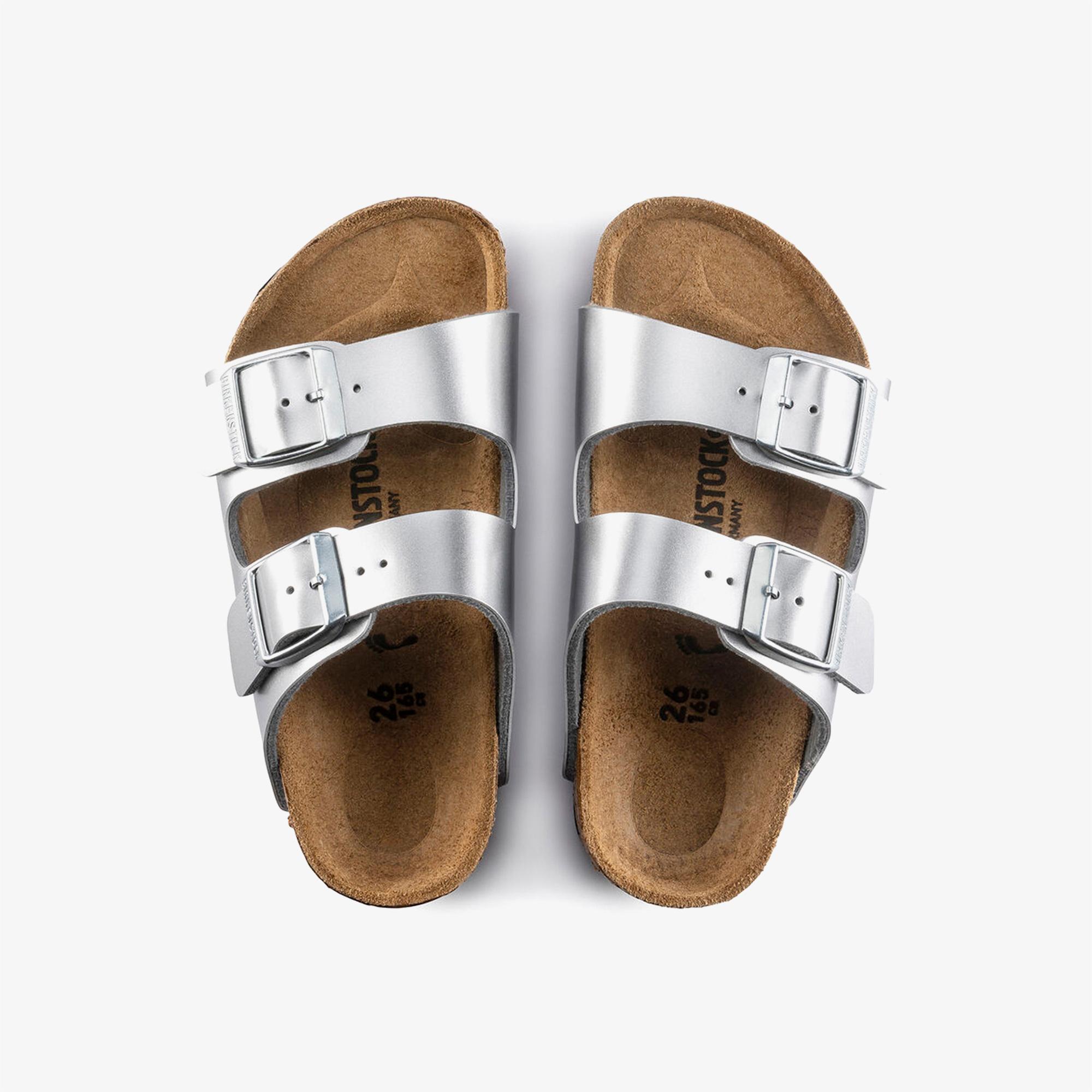 Birkenstock Arizona Kids Bf Electric Metallic Çocuk Gümüş Rengi Terlik