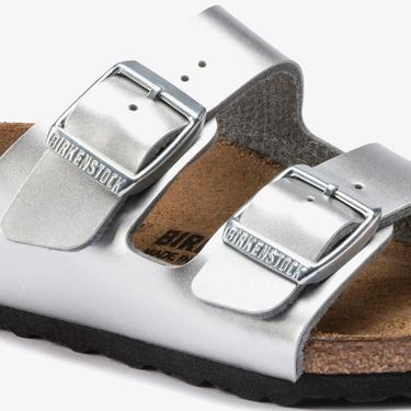  Birkenstock Arizona Kids Bf Electric Metallic Çocuk Gümüş Rengi Terlik