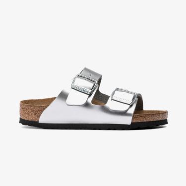  Birkenstock Arizona Kids Bf Electric Metallic Çocuk Gümüş Rengi Terlik