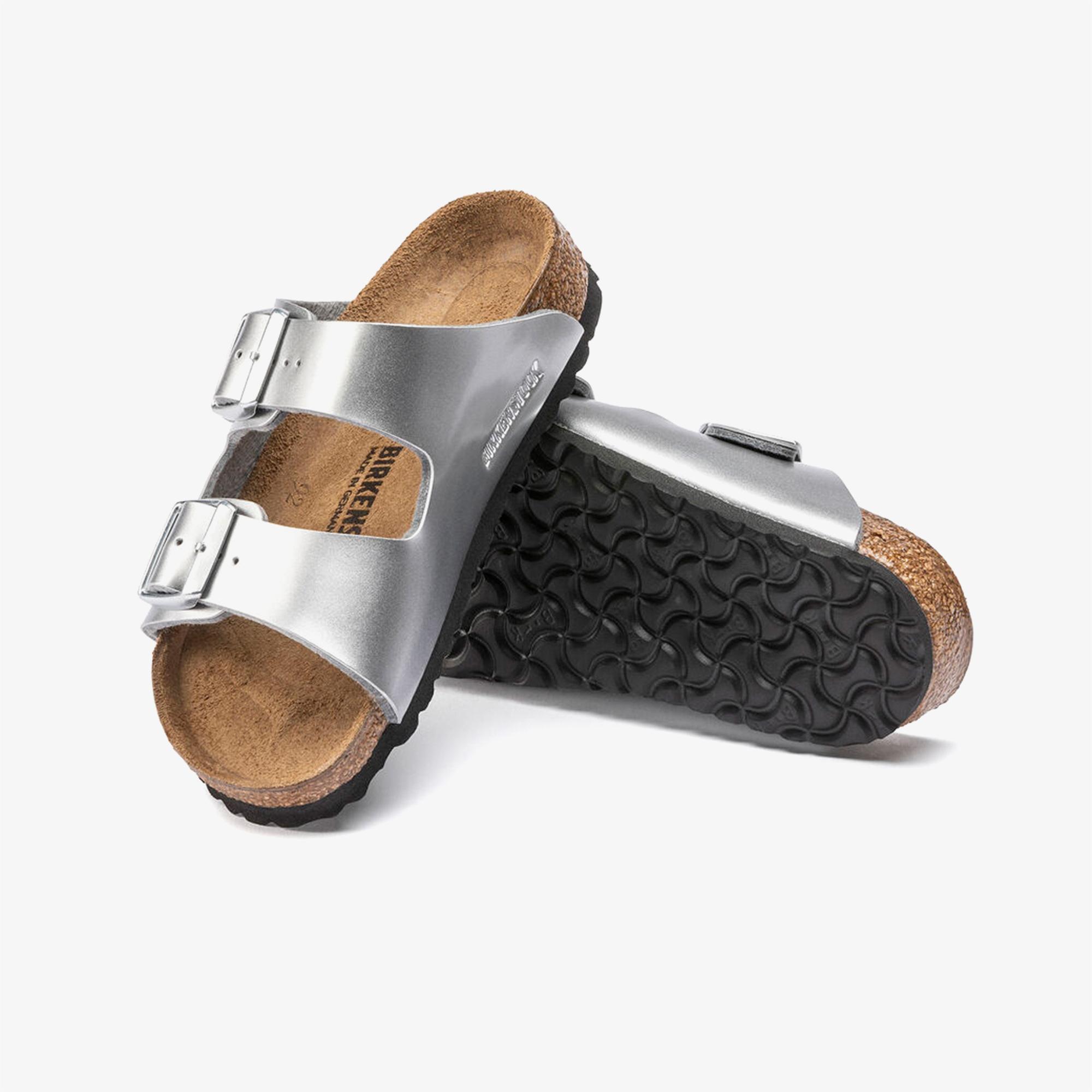 Birkenstock Arizona Kids Bf Electric Metallic Çocuk Gümüş Rengi Terlik