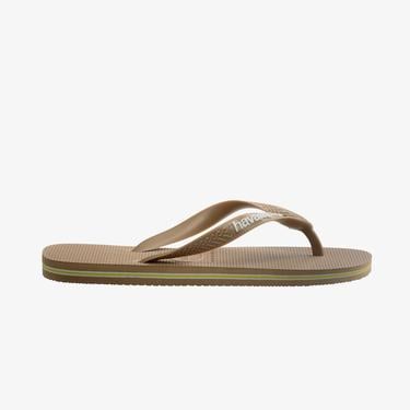 Havaianas Brasil Logo Kahverengi Unisex Pembe Terlik