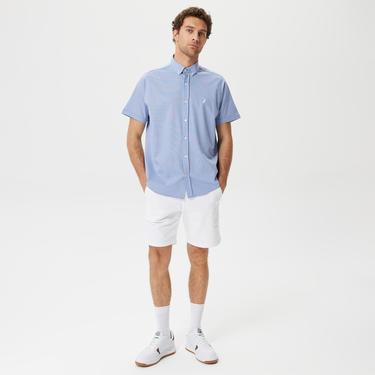  Nautica Erkek Mavi Classic Fit Kısa Kollu Gömlek