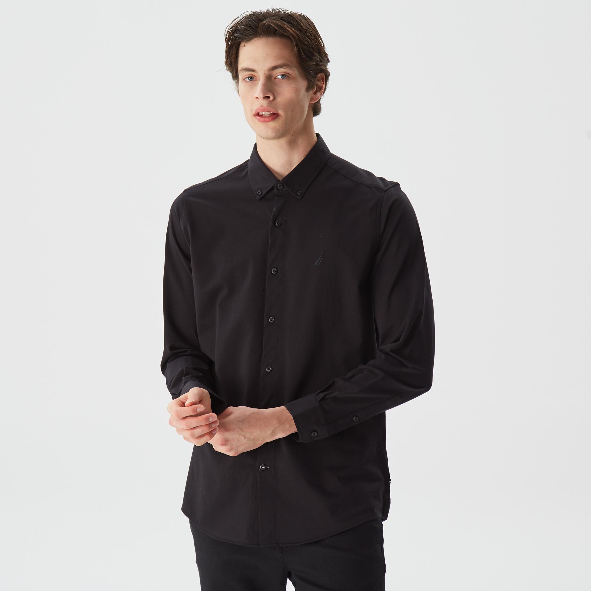 Nautica Erkek Siyah Slim Fit Gömlek