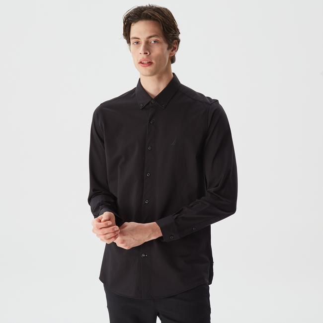  Nautica Erkek Siyah Slim Fit Gömlek