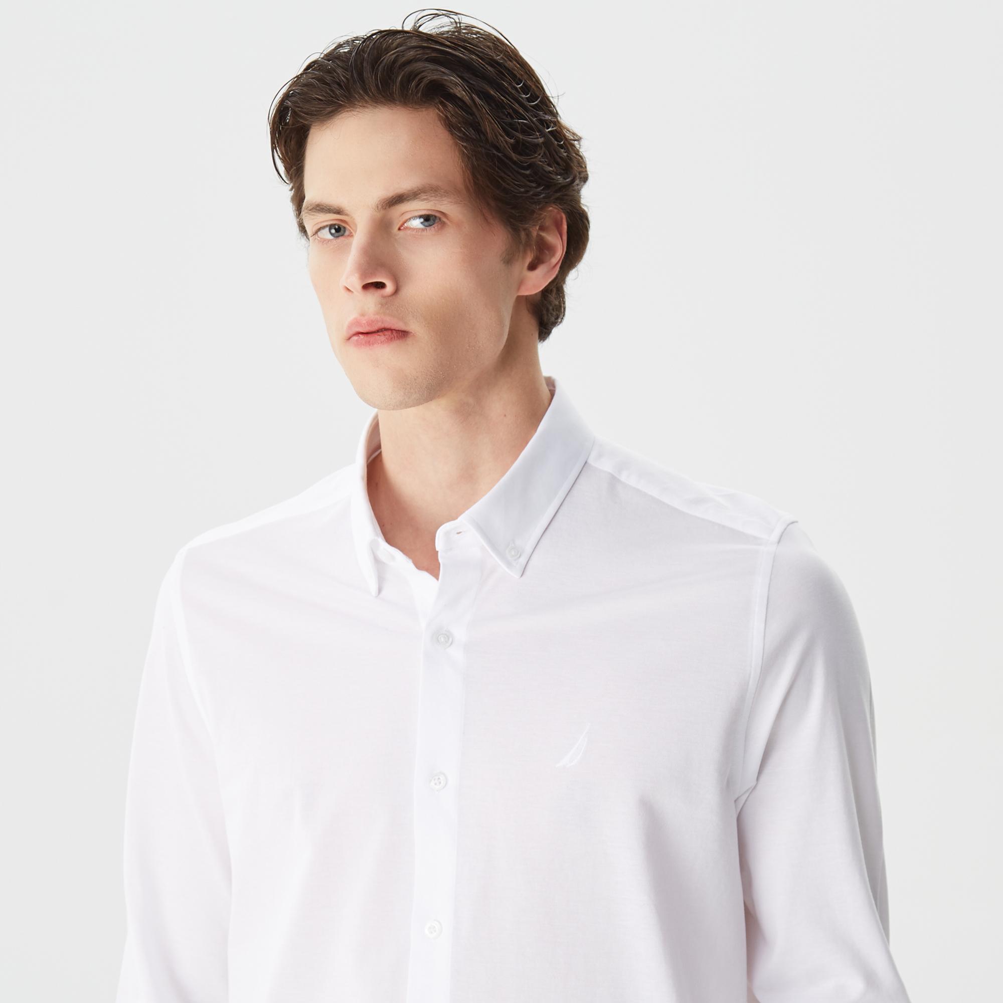 Nautica Erkek Beyaz Slim Fit Gömlek