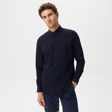  Nautica Erkek Lacivert Slim Fit Gömlek