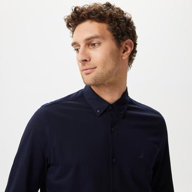  Nautica Erkek Lacivert Slim Fit Gömlek