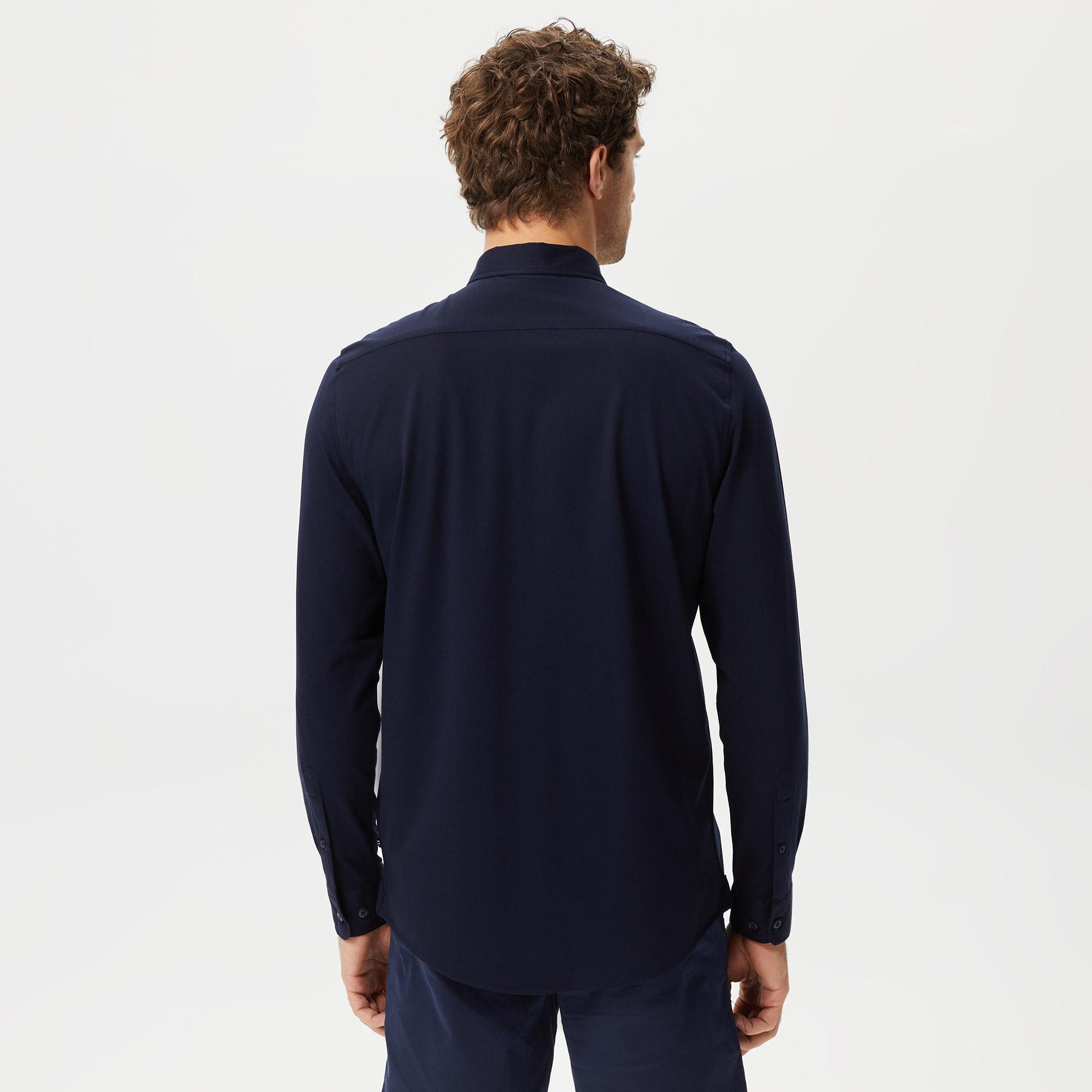 Nautica Erkek Lacivert Slim Fit Gömlek