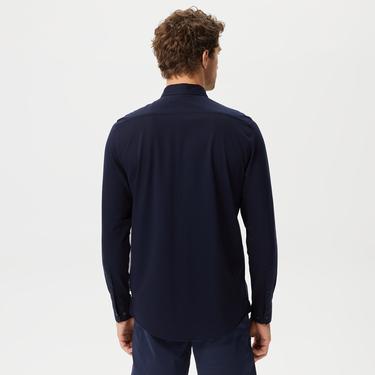  Nautica Erkek Lacivert Slim Fit Gömlek
