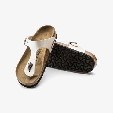  Birkenstock Gizeh Birko-Flor Graceful Kadın Beyaz Sandalet