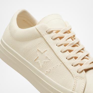  Converse One Star Pro Herringbone Unisex Krem Sneaker