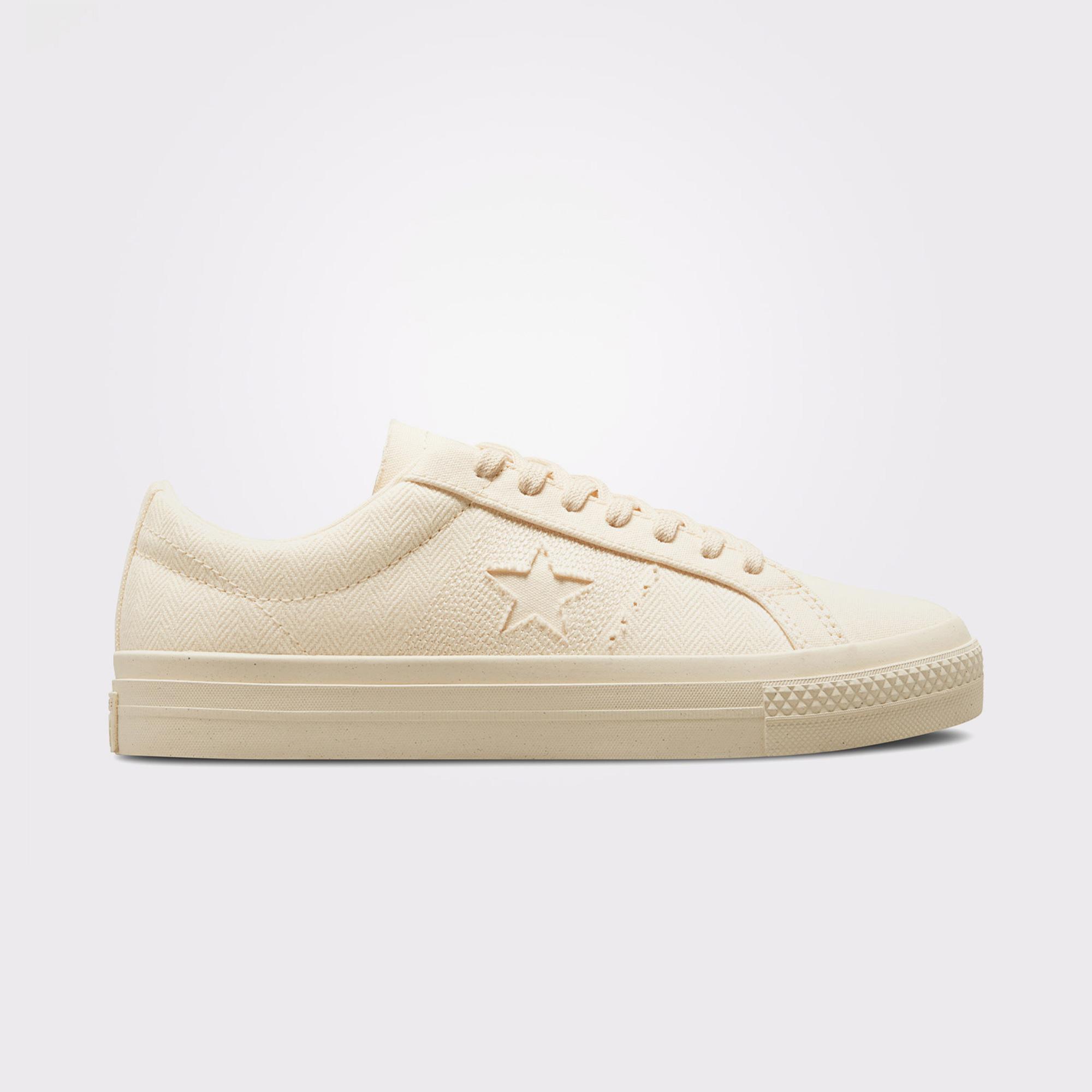 Converse One Star Pro Herringbone Unisex Krem Sneaker