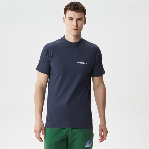  Erkek Slim Fit Bisiklet Yaka Oragnik Pamuk Lacivert T-Shirt