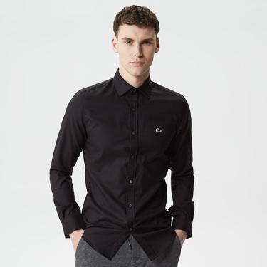  Lacoste Erkek Slim Fit Siyah Gömlek