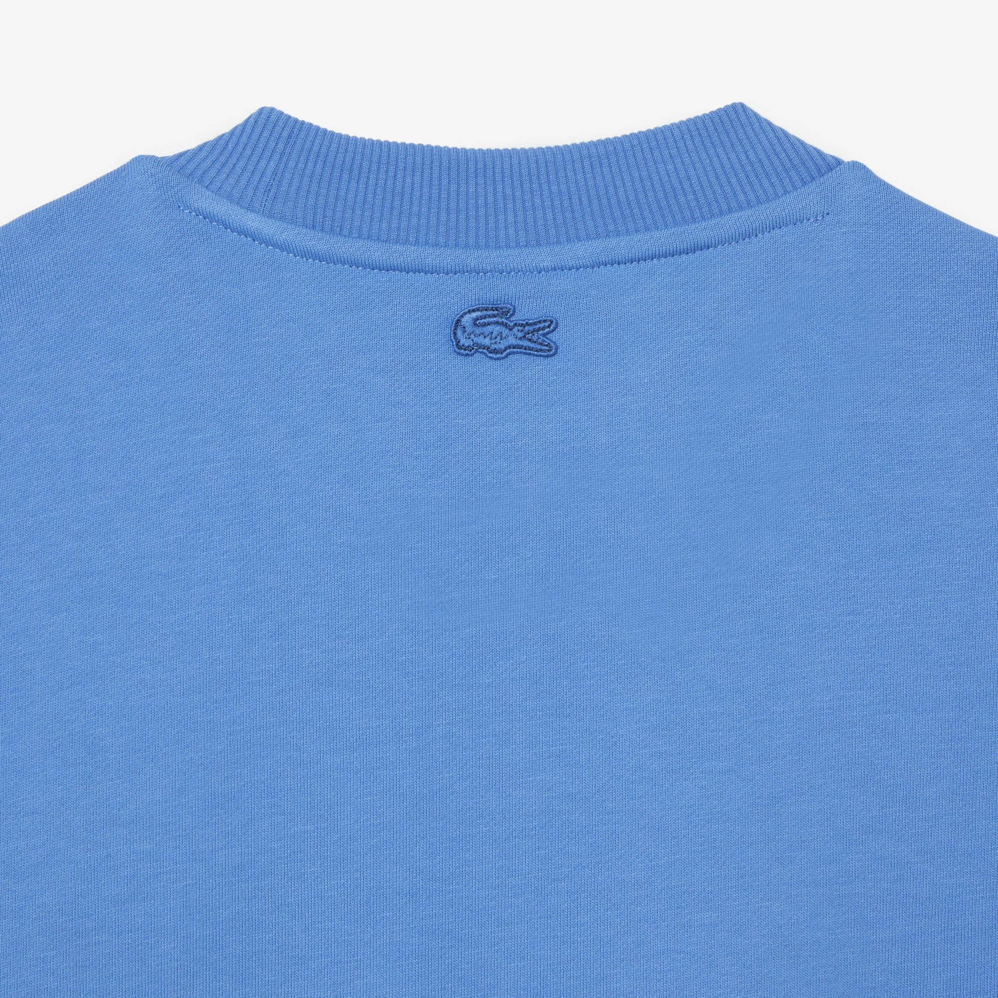 Netflix Erkek Regular Fit Bisiklet Yaka Baskılı Mavi Sweatshirt