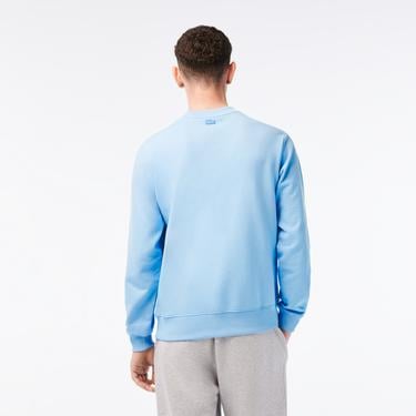  Netflix Erkek Regular Fit Bisiklet Yaka Baskılı Açık Mavi Sweatshirt