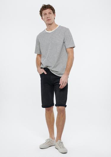  Mavi Nicholas Dark Smoke Mavi Black Jean Şort 0416081307