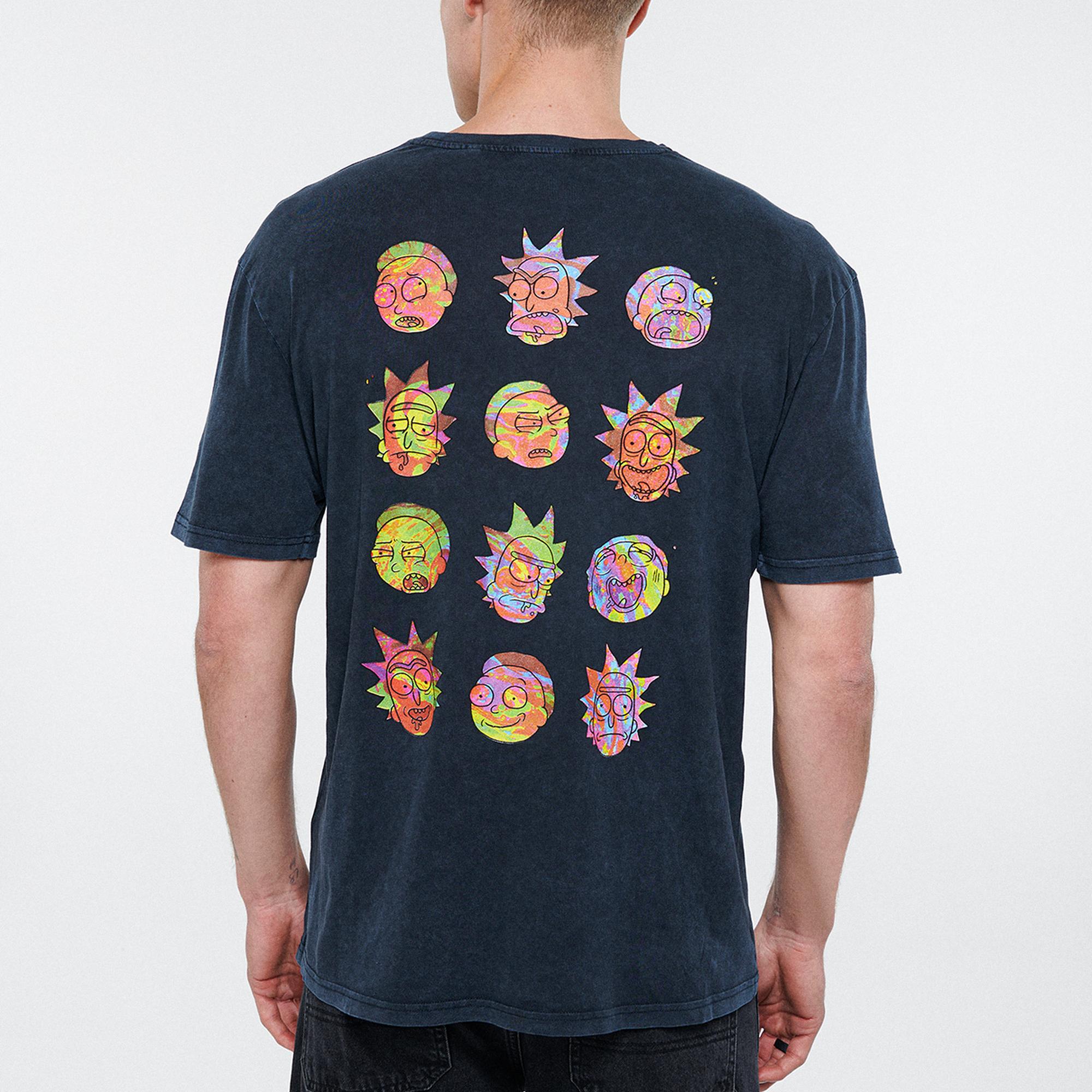 Mavi Rick and Morty Baskılı Antrasit Tişört Regular Fit / Normal Kesim 067110-34314