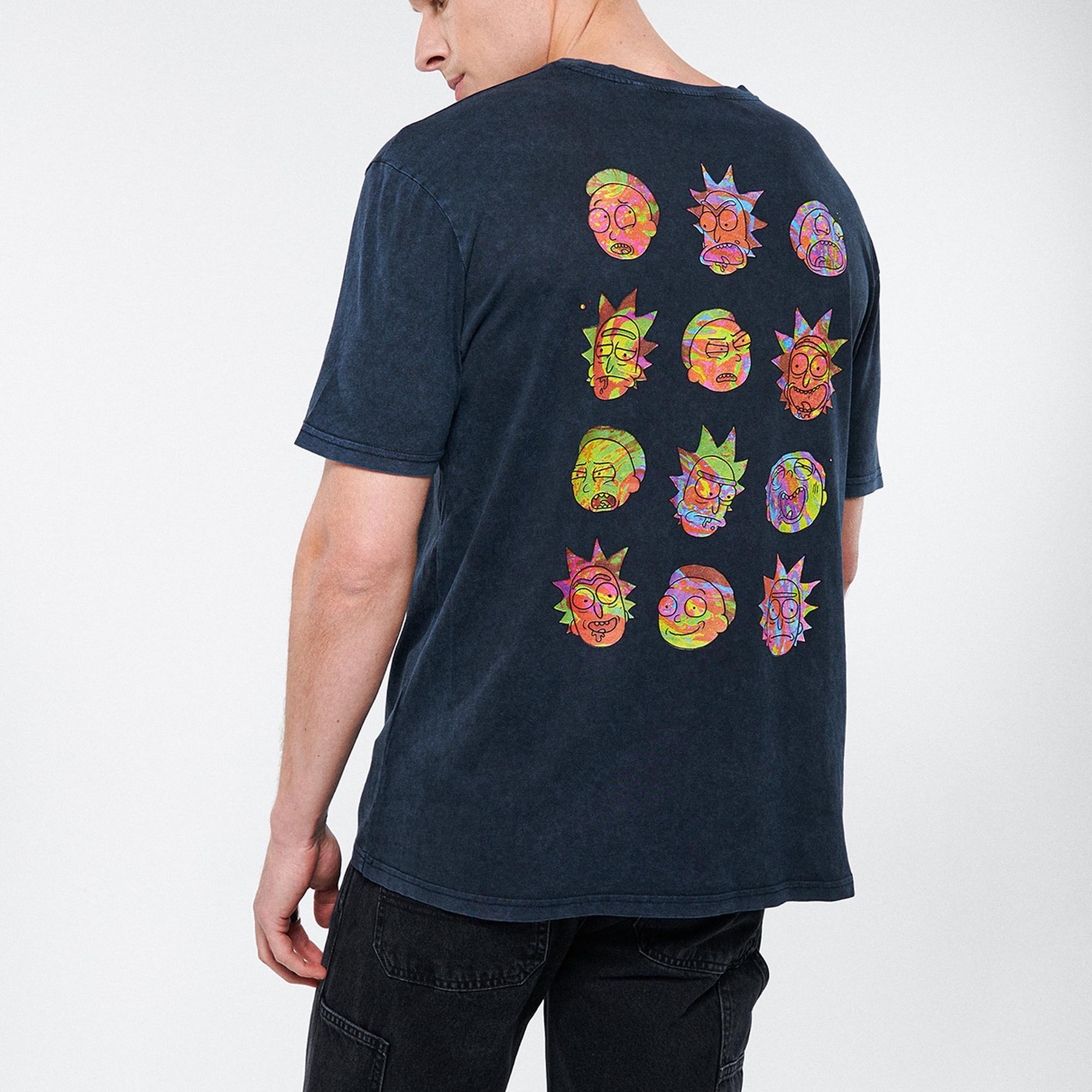 Mavi Rick and Morty Baskılı Antrasit Tişört Regular Fit / Normal Kesim 067110-34314