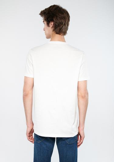  Mavi Mavi Pro Reflektör Logo Baskılı Beyaz Tişört Regular Fit / Normal Kesim 066255-30701