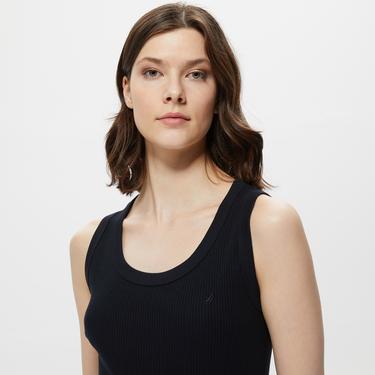  Nautica Kadın Siyah Kolsuz T-Shirt