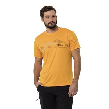  Jack Wolfskin Peak Graphic T Erkek Turuncu Tişört