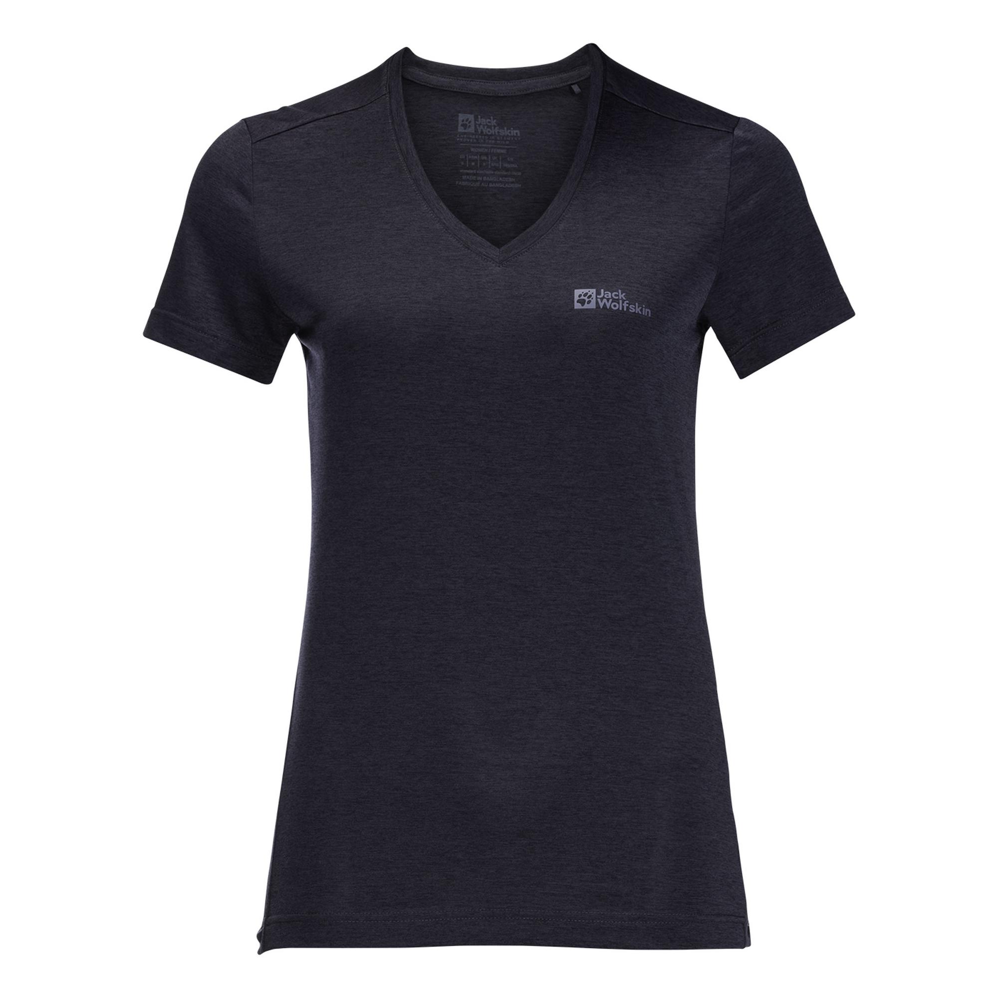 Jack Wolfskin Crosstrail T Kadın Mavi Tişört