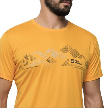  Jack Wolfskin Peak Graphic T Erkek Turuncu Tişört
